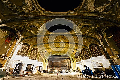 Abandoned Variety Theater - Cleveland, Ohio Stock Photo