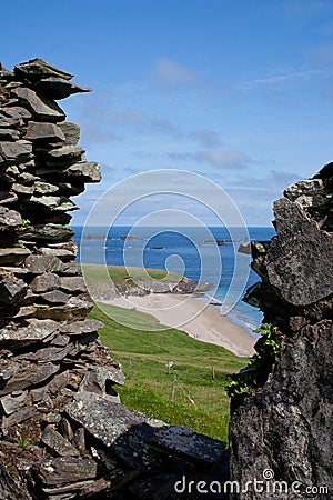 View out to sea from Great Blasket Island Stock Photo