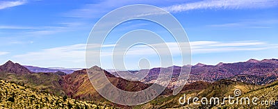 View over the Atlas mountains Stock Photo