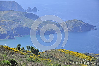 View over the bay of Seraidi, Algeria Stock Photo