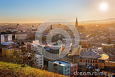 View over Cluj Napoca Stock Photo