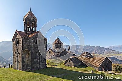 View over the Haghpat Monastery in Armenia. Stock Photo