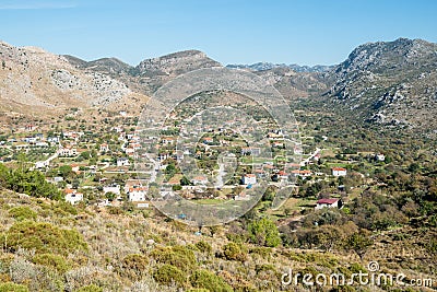 Inland part of Bozburun village near Marmaris resort town in Mugla province of Turkey Stock Photo