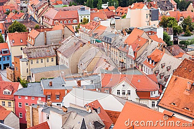 View over Naumburg (Saale) Stock Photo