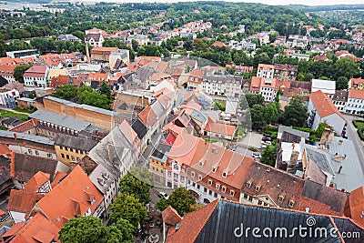 View over Naumburg (Saale) Stock Photo