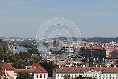 View over Prague Stock Photo