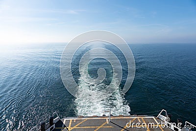 View from a carferry on Lake Constance Stock Photo