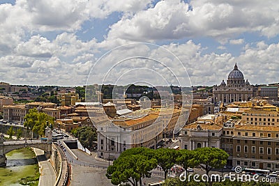 View over Rome, Italy Stock Photo