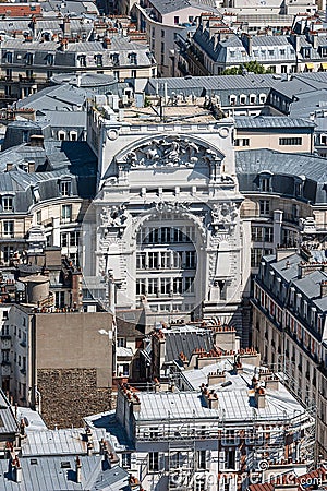 View over the roofs of the city of Paris, Paris, France, Europe Stock Photo