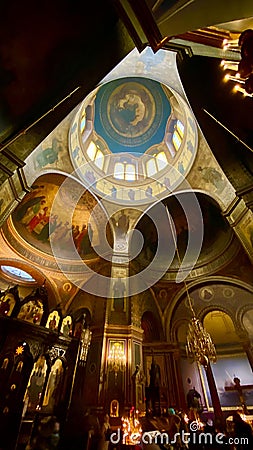 A view of the Russian Orthodox Church in Paris Editorial Stock Photo