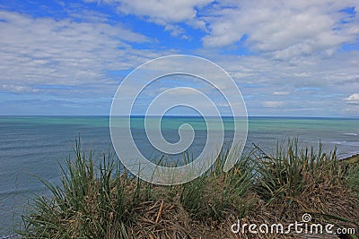 View over the sea on new zealands north island Stock Photo