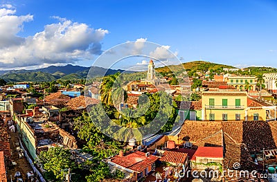 View over Trinidad, Cuba Stock Photo