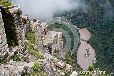 View over Urubamba Valley Stock Photo