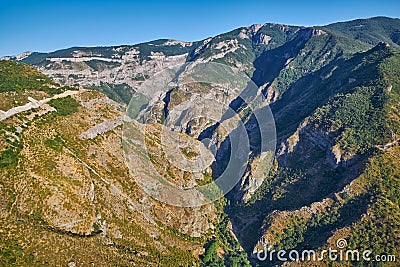 Views from Tatev Cable Car ropeway in Armenia Stock Photo