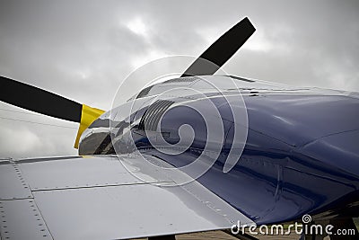 View Over The Wing Of A Twin Engine Aircraft Editorial Stock Photo