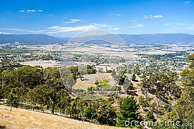 View over Yarra Glen Stock Photo