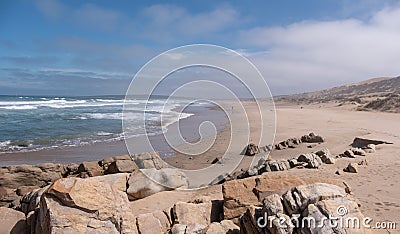 View on the Oystercatcher Trail, Boggamsbaii near Mossel Bay on the Garden Route, South Africa. Stock Photo