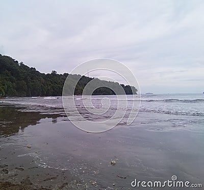 View Padang Beach Stock Photo