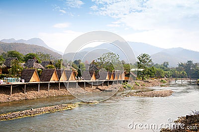 View on Pai river Stock Photo