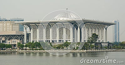 View of the Palace in Putrajaya, Malaysia Editorial Stock Photo