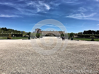 A view of the Palace of Versailles in Paris in August 2019 Editorial Stock Photo