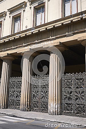 View of Palazzo delle Reali Finanze Editorial Stock Photo