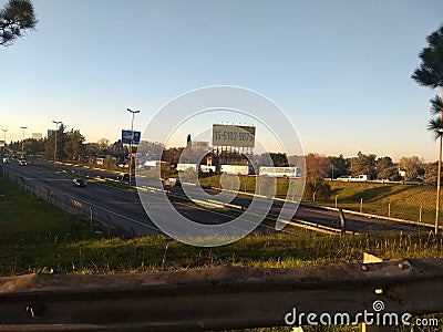 View of the Pan-American Route - Pilar Branch Editorial Stock Photo