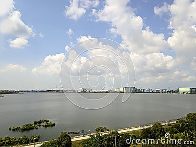 View of Pandan reservoir in Singapore Editorial Stock Photo