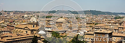 View of panorama Rome Stock Photo