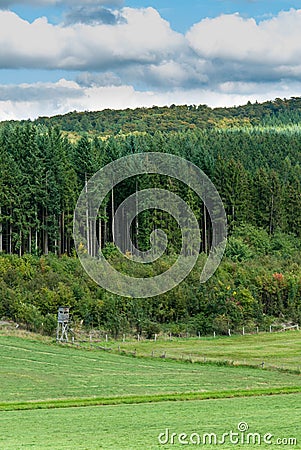 View of Paradise between the Bromberg and Boehlen Stock Photo