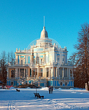 The Katalnaya gorka pavilion in Oranienbaum, Russia Editorial Stock Photo