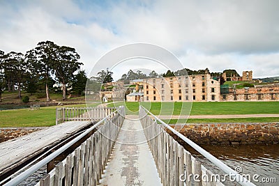 View on penitentiary in port arthur historic jail Stock Photo