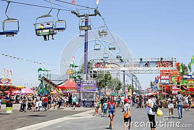 OC Fair rides Editorial Stock Photo