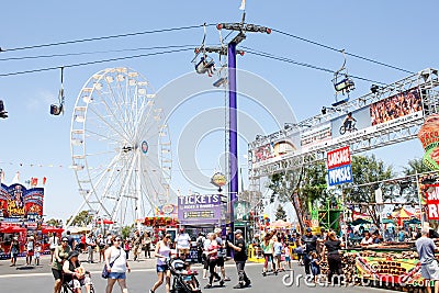 OC Fair rides Editorial Stock Photo