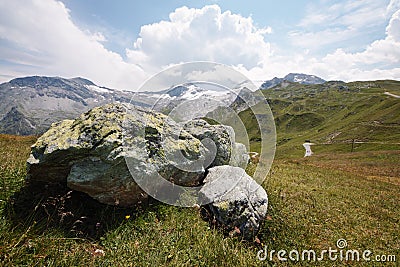 View from the Pfannk pfl Zillertal Stock Photo