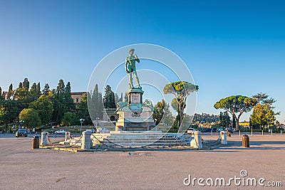 View of Piazzale Michelangelo in Florence Stock Photo