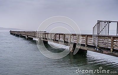 Pier On Rainy Day 9 Stock Photo