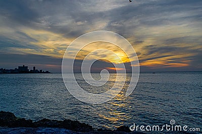 View from the pier of La havana Cuba Stock Photo