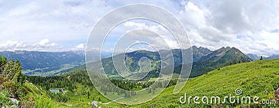 View from Planai, Schladming, Austria Stock Photo