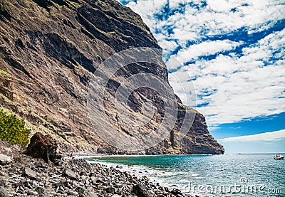 View of the Playa de Masca Stock Photo