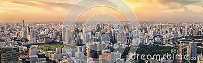 View poit of Bangkok from Mahanakorn tower Stock Photo