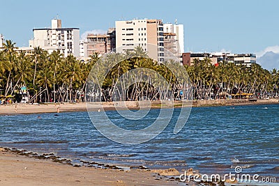 View of Ponta Verde Stock Photo