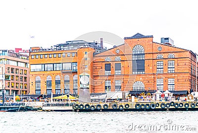 View of a port in the norwegian city Oslo....IMAGE Stock Photo