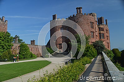 A View of Powis Castle Wales Stock Photo