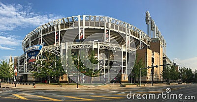 View of Progressive Field in Cleveland Editorial Stock Photo