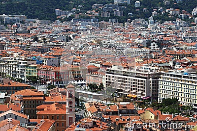 View upon Promenade du Paillon in Nice, France Editorial Stock Photo