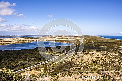 The view from Prospect Hill the highest point on Kangaroo Island in South Australia Australia. Stock Photo