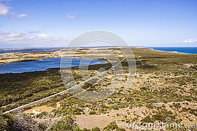 The view from Prospect Hill the highest point on Kangaroo Island in South Australia Australia. Stock Photo
