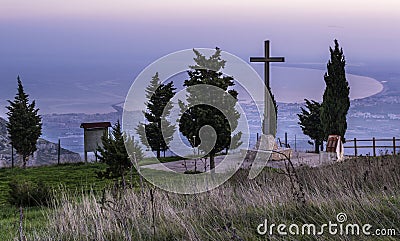 A view of Pulsano Wall - Gargano - Apulia Stock Photo