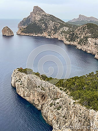 The view of Punta de la Nau Stock Photo